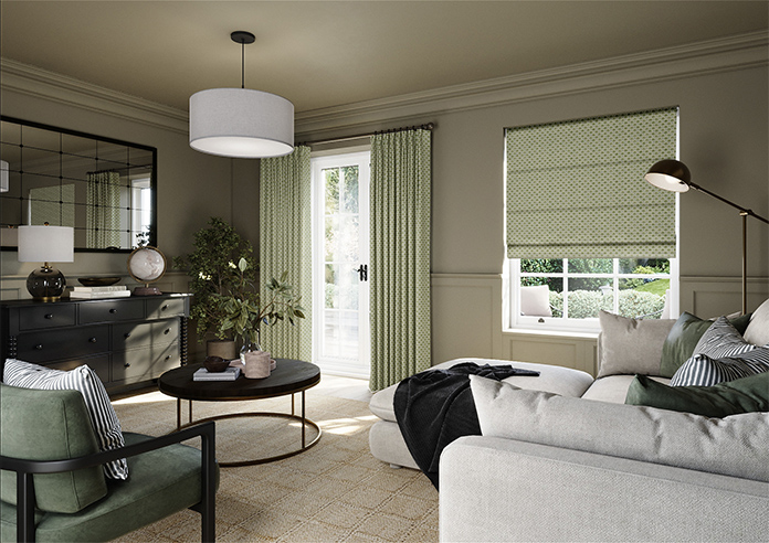 Land & Shore Dawn, Green - Roman Blind - Image 6